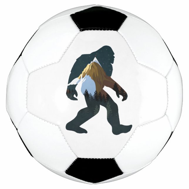 Night Forest Bigfoot Football (Front)
