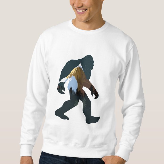Night Forest Bigfoot Sweatshirt (Front)