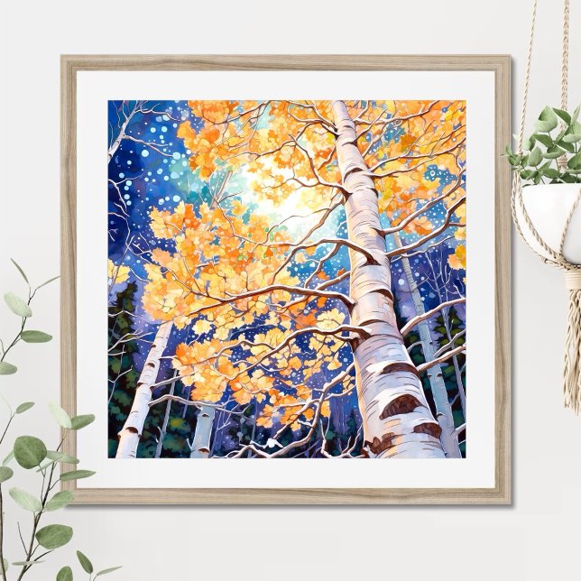 Night Forest Landscape Painting Poster (Creator Uploaded)