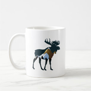 Night Forest Moose      Coffee Mug