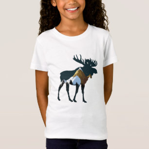 Night Forest Moose T-Shirt