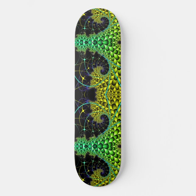 Night Fractals Skateboard (Front)