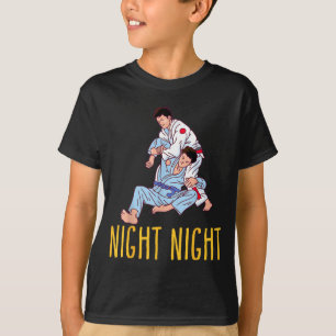 Night Funny Jiu-Jitsu Choke Novelty Martial Arts T-Shirt