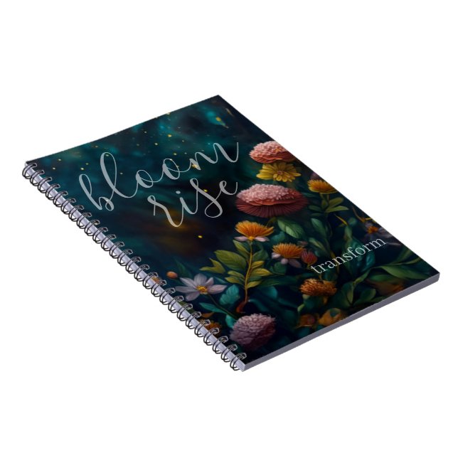 Night Garden Celestial Manifest and Grow Notebook (Right Side)