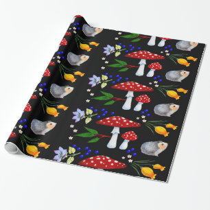 Night Garden Hedgehogs Wrapping Paper