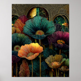 Night Garden on Venus #10 = 4x5 Digital Download Poster