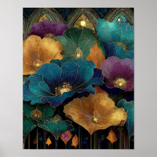 Night Garden on Venus #14 - 4X5 Digital Download Poster