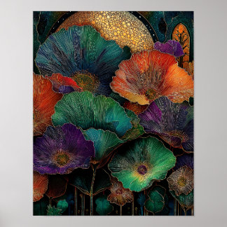 Night Garden on Venus #8 - 4x5 Digital Download Poster