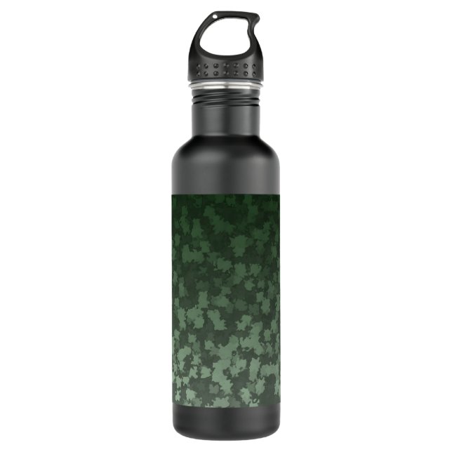 Night Green Leaf Camo 710 Ml Water Bottle (Front)
