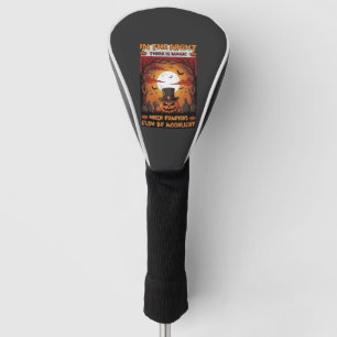 Night Halloween Pumpkin Top Hat Bats Graveyard_1 Golf Head Cover