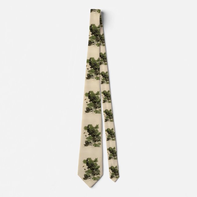 Night Hawk - John James Audubon's Birds of America Tie (Front)