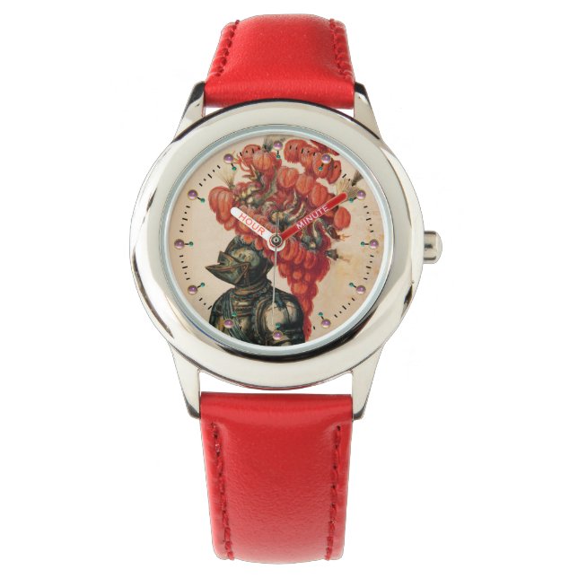 NIGHT HELMET ,DRAGONS AND RED FEATHER WATCH (Front)