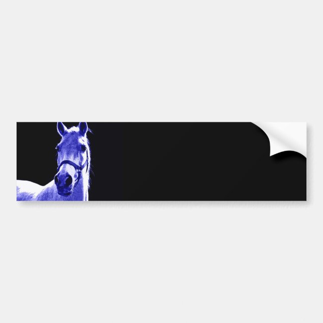 Night Horse Bumper Sticker (Front)