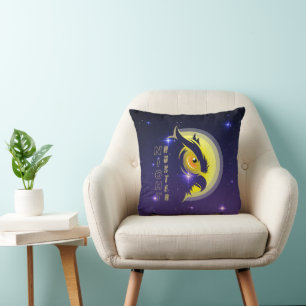 Night Hunter Throw Pillow 16"