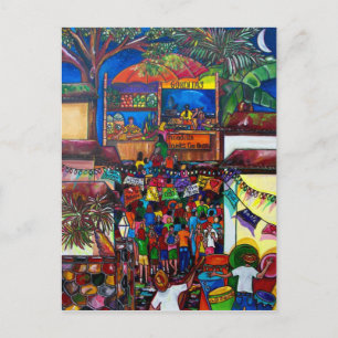 Night in old San Antonio post card