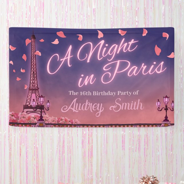 Night in Paris - Birthday  Banner (Creator Uploaded)