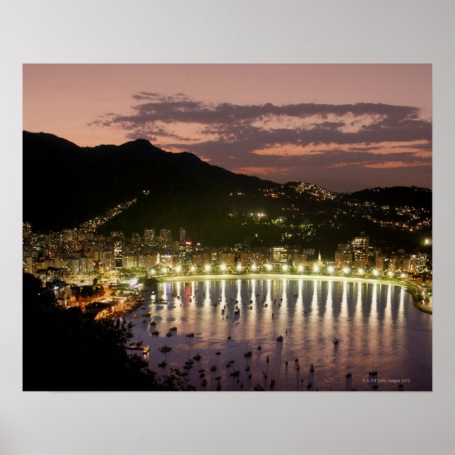 Night in Rio de Janeiro, Brazil Poster (Front)