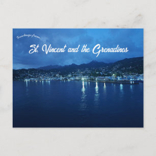 Night in St Vincent and the Grenadines Postcard