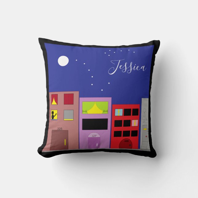 Night in the City: Cushion (Front)