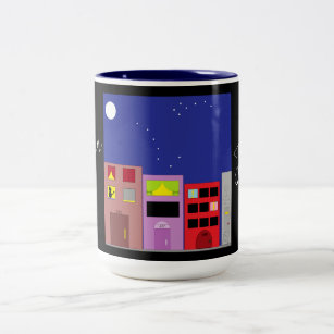 Night in the City Two-Tone Coffee Mug