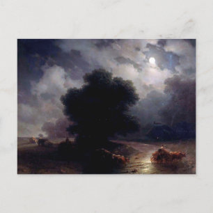 Night in Ukraine by Ivan Aivazovsky Postcard