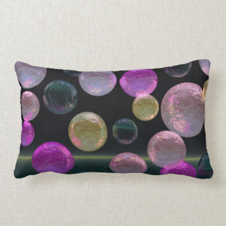 Night Jewels – Magenta and Black Brilliance Lumbar Cushion