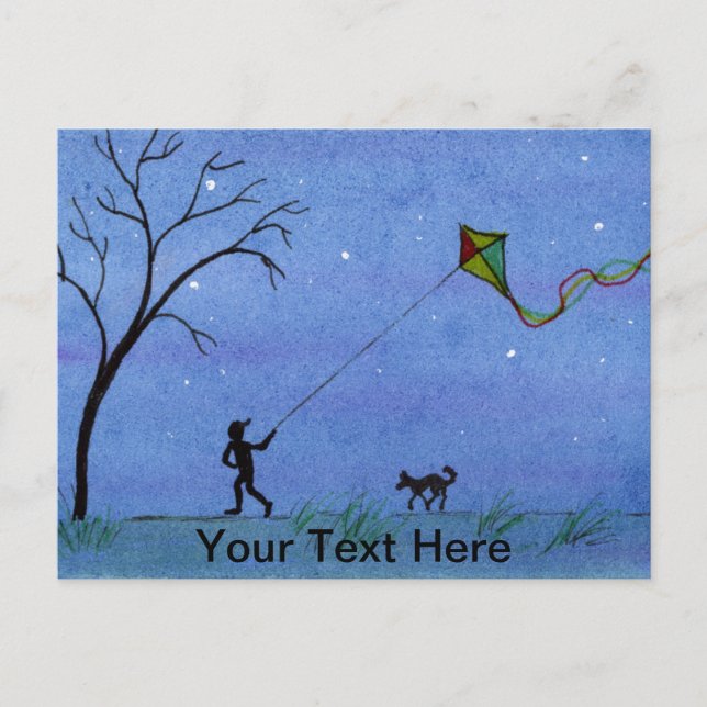 Night Kite Postcard (Front)