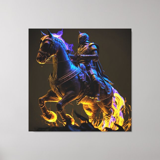 NIGHT KNIGHT CANVAS PRINT (Front)