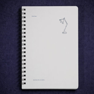 Night Lamp-Midnight Cartographer  Notebook