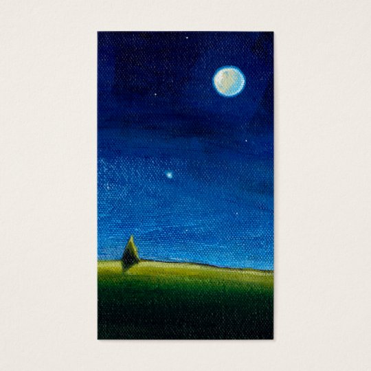 Night landscape art The Stars Are Calling, Colin Business Card