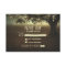 night lanterns romantic wedding RSVP card