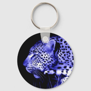 Night Leopard Key Ring