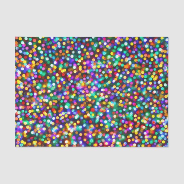 Night Lights Birthday Wishes Tissue Paper (Front)