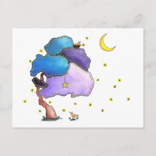 Night   Lights, Blank Postcard