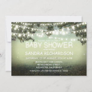 night lights cute BABY SHOWER invitations