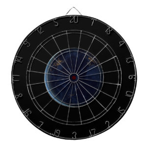 Night Lights on Planet Earth (Western Hemisphere) Dartboard