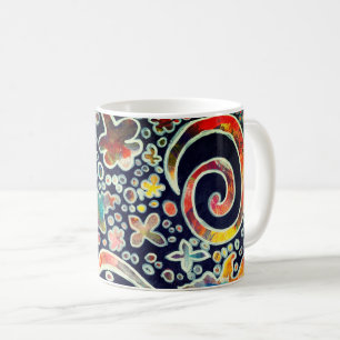 Night Lights Reflection Original Abstract Artwork Coffee Mug