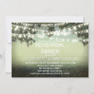 night lights rehearsal dinner invitation