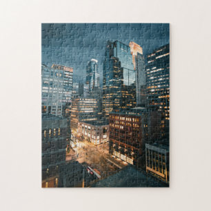 Night Lights Scenic Puzzles City Art Hard Jigsaw