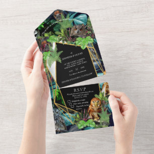 Night-live party celebration all in one invitation