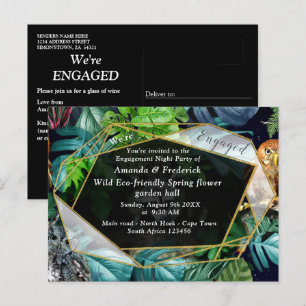 Night-live party celebration Invitation Postcard