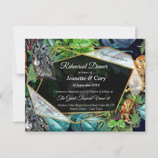 Night-live party celebration theme invitation (Front)