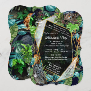 Night-live party celebration theme invitation