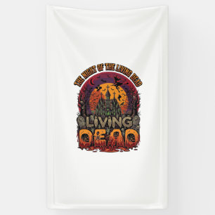 Night Living Dead Halloween Haunted House Witch Sk Banner
