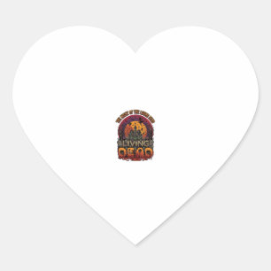 Night Living Dead Halloween Haunted House Witch Sk Heart Sticker