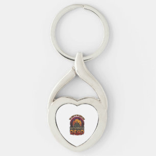 Night Living Dead Halloween Haunted House Witch Sk Key Ring