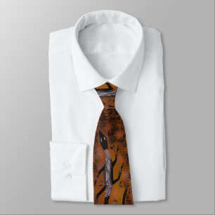 Night Lizard Aboriginal Tie