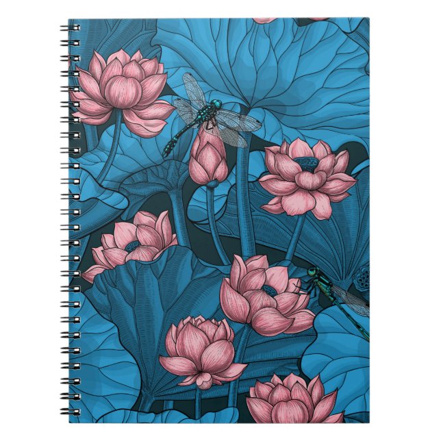 Night lotus garden notebook (Front)