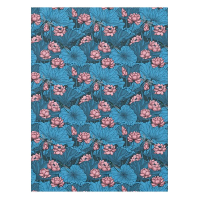 Night lotus garden tablecloth (Front)