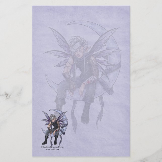 Night Lover Fairy Stationery (Front)
